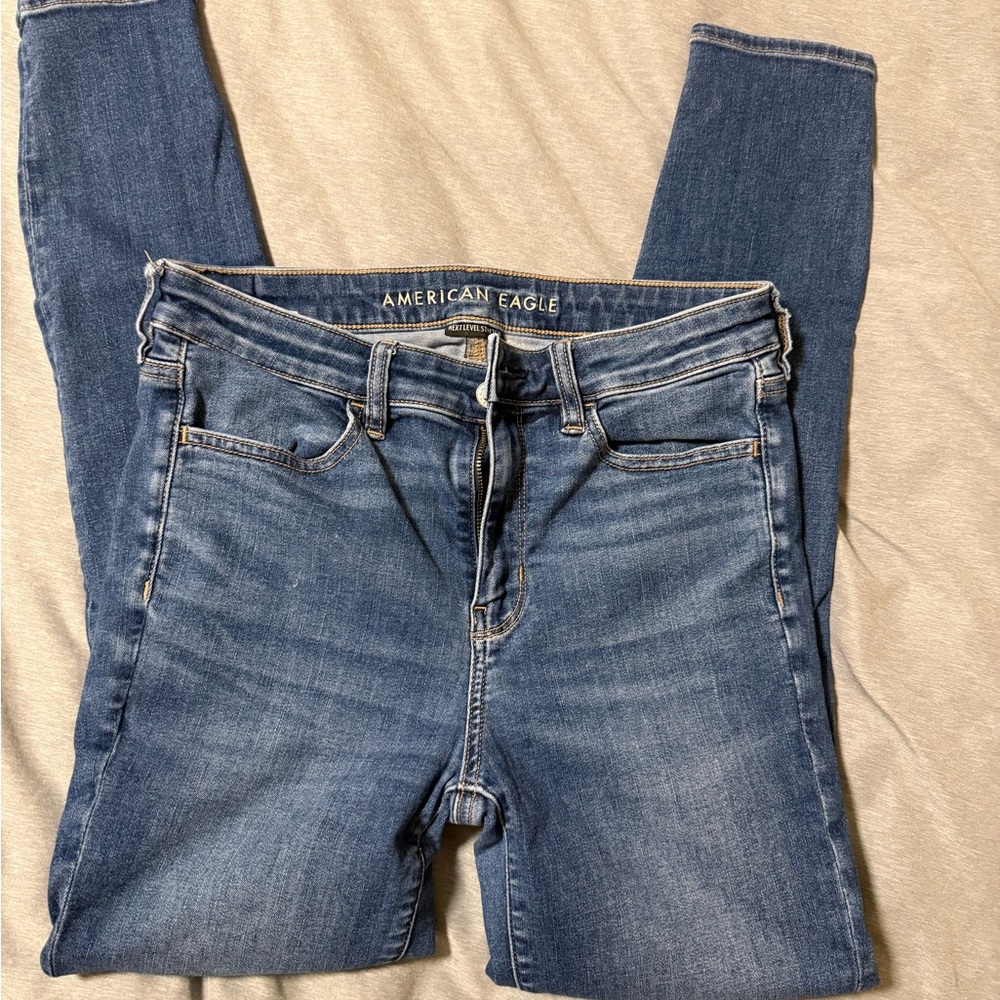 American Eagle Outfitters Women's Medium Blue Skinny Jeans
